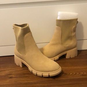 Never Worn Tan Sock Boots